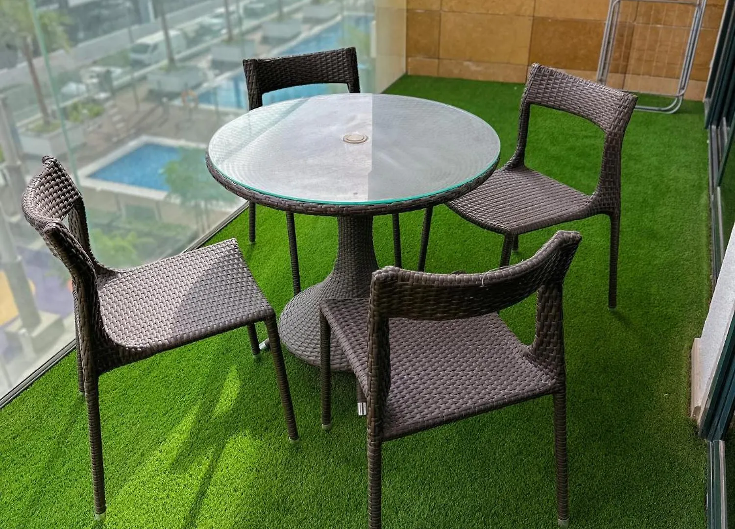 Pool View 1Br Modern & Stylish Lägenhet Dubai