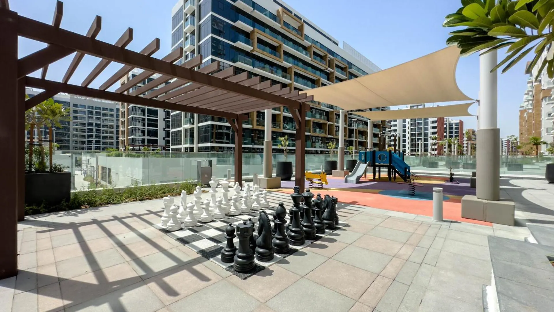 Pool View 1Br Modern & Stylish Lägenhet Dubai
