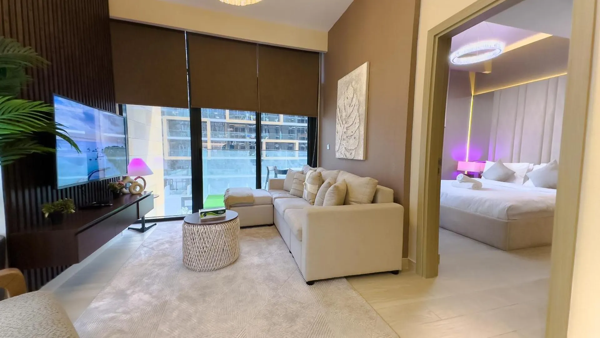 Pool View 1Br Modern & Stylish Lägenhet Dubai
