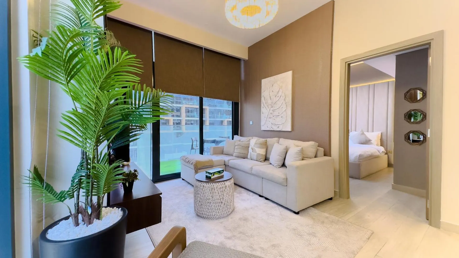 Pool View 1Br Modern & Stylish Lägenhet Dubai
